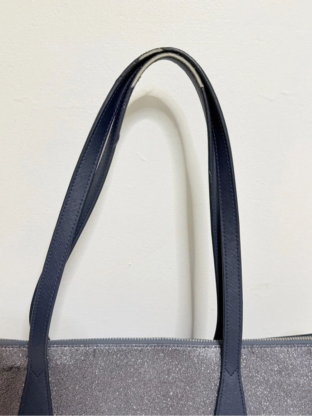 The Kate Spade Joeley Lola Shimmy Glitter Top Zip Tote Shoulder Bag